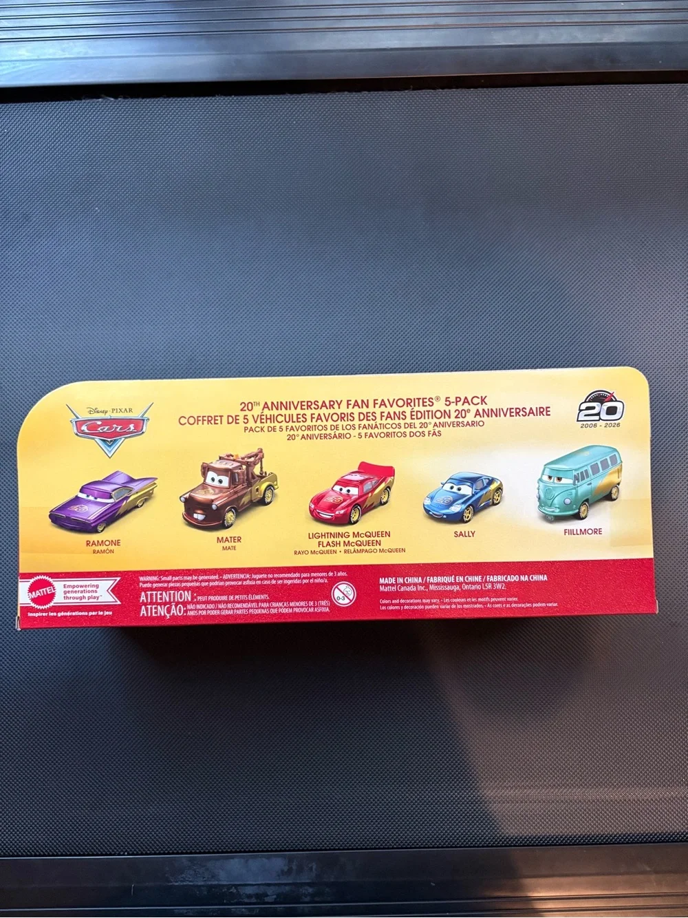 Disney Pixar Cars 20th Anniversary Fan Favorites 5-Pack - Red